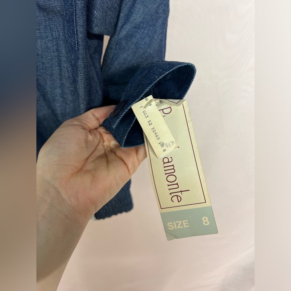 Vintage NWT Pierre LaMonte denim bomber jacket - Picture 3 of 8